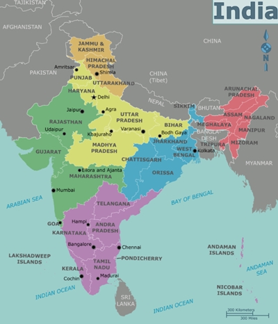 state and union territories of india with capital names