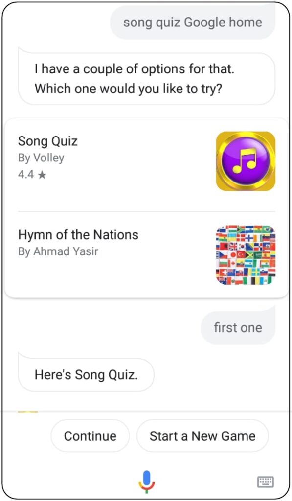 google home song quiz